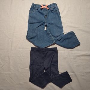Girls Jeans 4T Denim Pants Garanimals Loose Fit Kids Skinny Jeans Bottoms